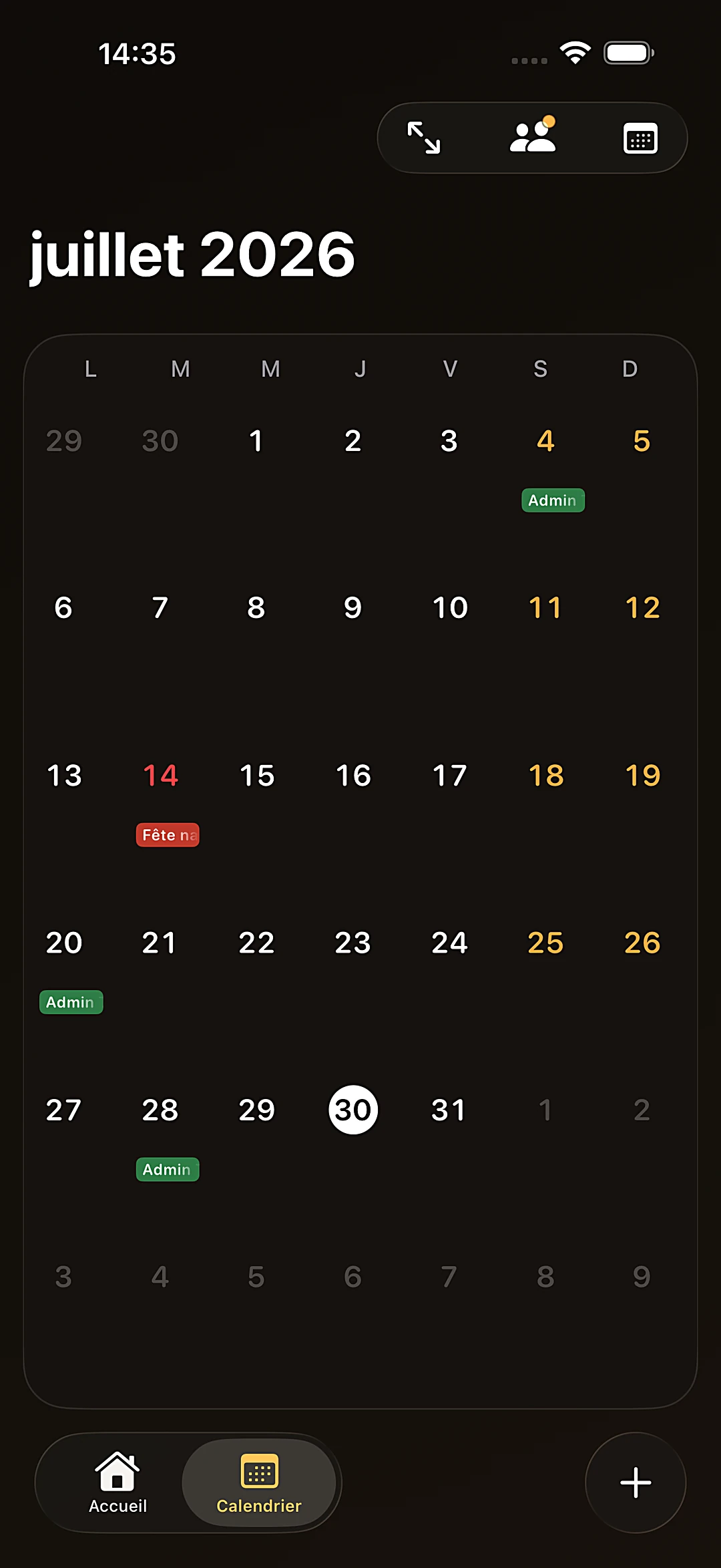 Calendrier